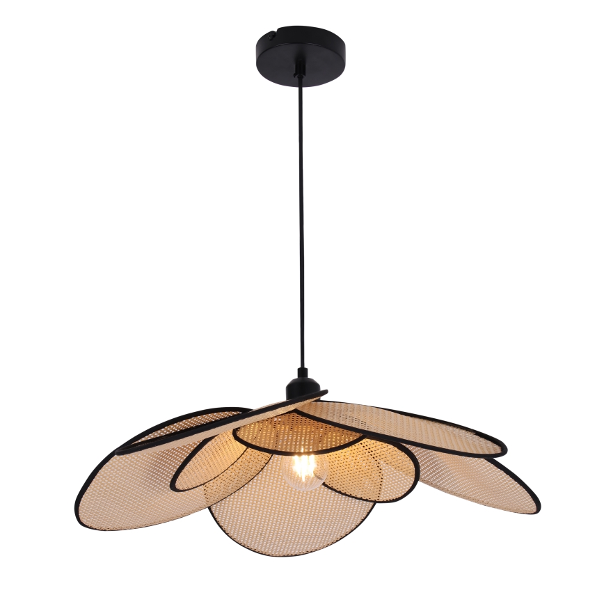 Lampadario a sospensione con filo TOBAGO 1xE27/20W/230V diametro 60 cm beige