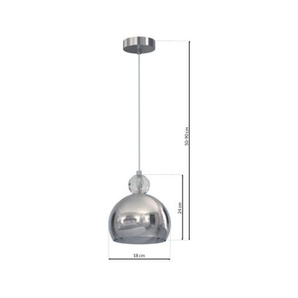 Lampadario a sospensione con filo TOLEDO 1xE27/60W/230V
