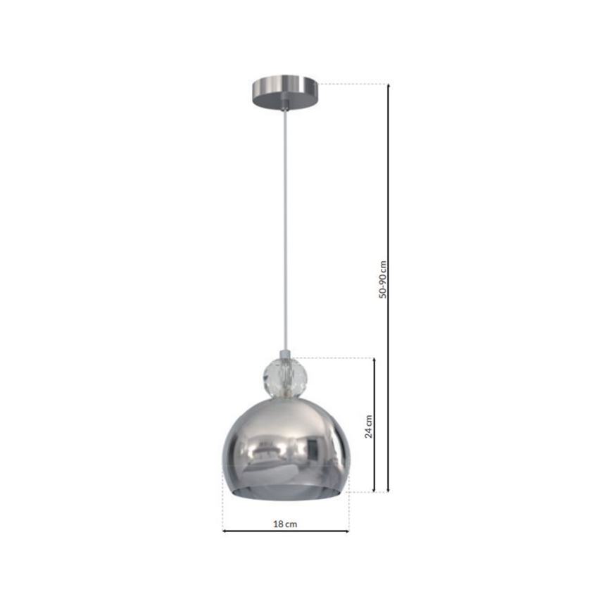 Lampadario a sospensione con filo TOLEDO 1xE27/60W/230V