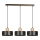 Lampadario a sospensione con filo TORIN 3xE27/15W/230V nero