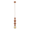 Lampadario a sospensione con filo TOWER 1xE27/15W/230V color mattone