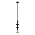 Lampadario a sospensione con filo TOWER 1xE27/15W/230V nero