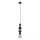 Lampadario a sospensione con filo TOWER 1xE27/15W/230V nero