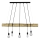 Lampadario a sospensione con filo TRABO 5xE27/60W/230V pino