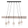 Lampadario a sospensione con filo TRABO 5xE27/60W/230V pino