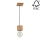 Lampadario a sospensione con filo TRONGO 1xE27/60W/230V - certificato FSC