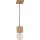 Lampadario a sospensione con filo TRONGO 1xE27/60W/230V quercia