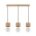 Lampadario a sospensione con filo TRONGO ROUND 3xE27/60W/230V quercia