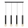 Lampadario a sospensione con filo TUBA 4xE27/15W/230V nero