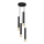 Lampadario a sospensione con filo TUBA 4xE27/15W/230V nero