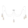 Lampadario a sospensione con filo TUBE LONG 5xE27/10W/230V bianco