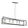Lampadario a sospensione con filo TUNJA 6xE27/60W/230V nero/cromo lucido