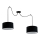Lampadario a sospensione con filo TUZ 2xE27/60W/230V ragno