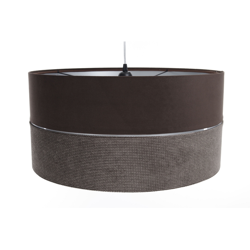 Lampadario a sospensione con filo TWIST 1xE27/60W/230V marrone/argento