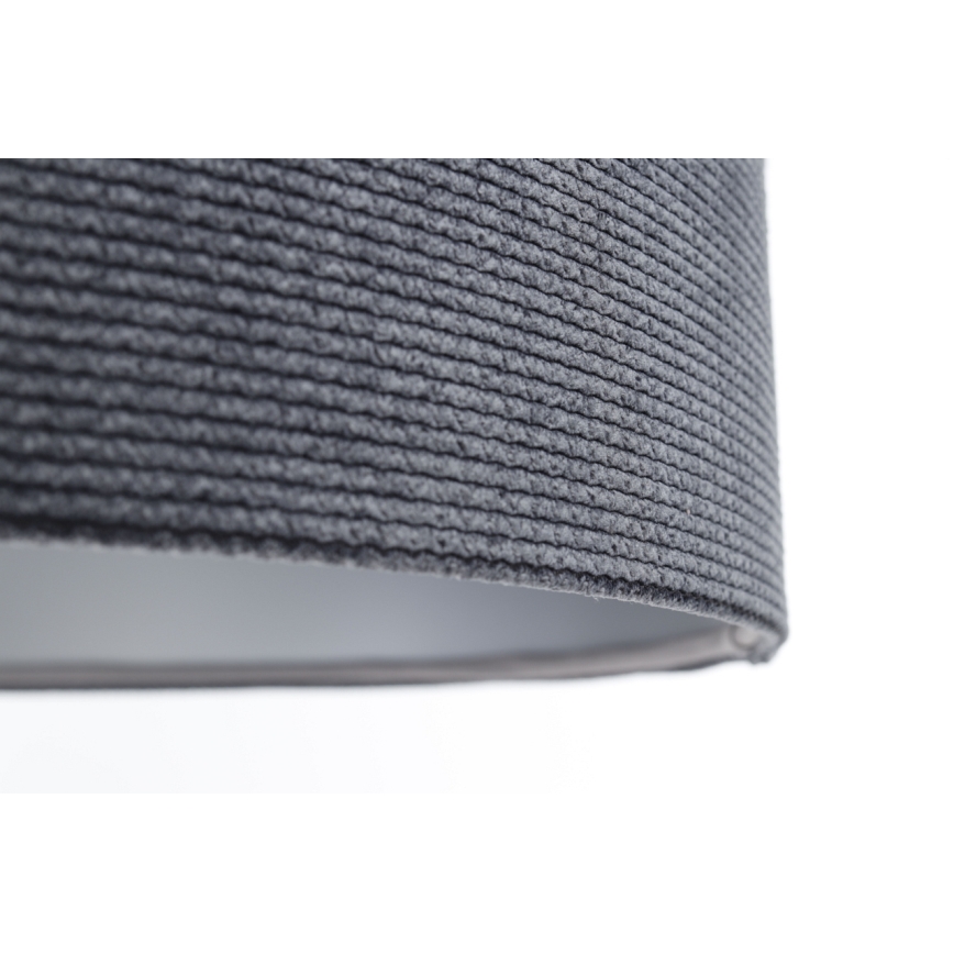 Lampadario a sospensione con filo TWIST 1xE27/60W/230V nero/grigio/argento