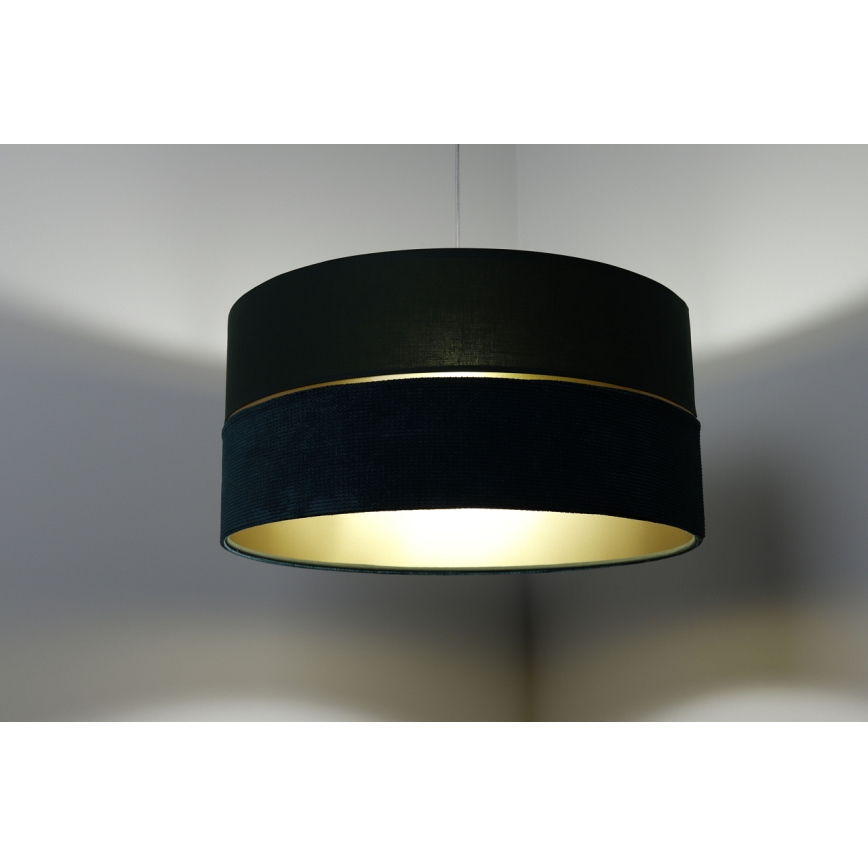 Lampadario a sospensione con filo TWIST 1xE27/60W/230V verde/oro