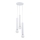 Lampadario a sospensione con filo TWISTER 3xE27/60W/230V diametro 28 cm bianco