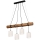Lampadario a sospensione con filo ULMO 4xE27/25W/230V pino