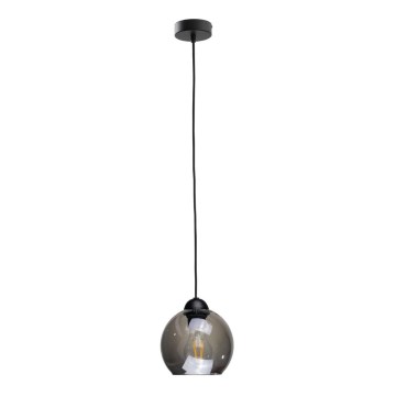 Lampadario a sospensione con filo UNO 1xE27/60W/230V nero/fumé