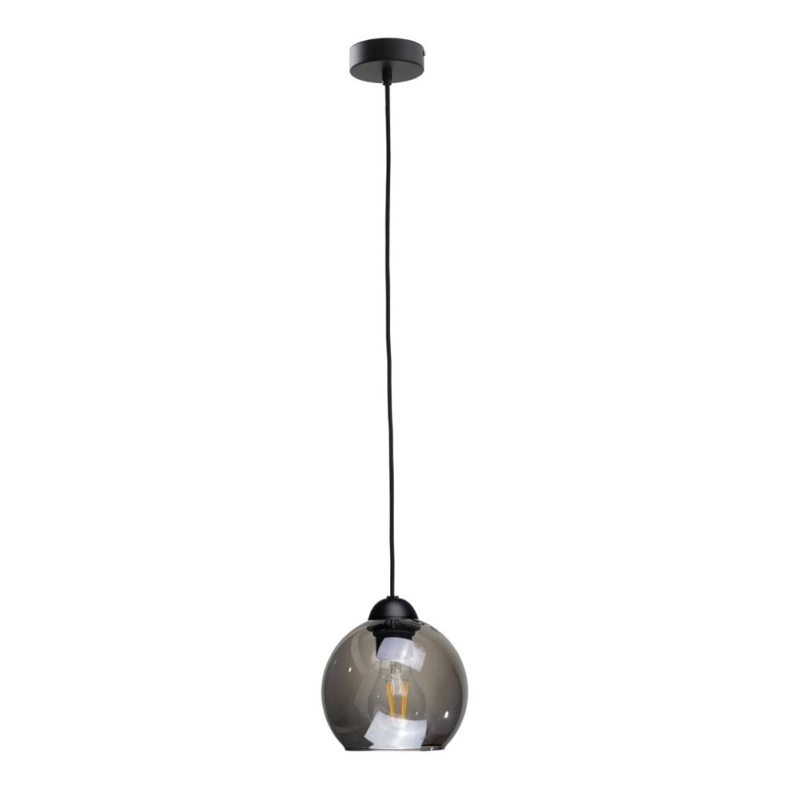 Lampadario a sospensione con filo UNO 1xE27/60W/230V nero/fumé