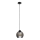 Lampadario a sospensione con filo UNO 1xE27/60W/230V nero/fumé