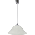 Lampadario a sospensione con filo VERA 1xE27/60W/230V cromo lucido/bianco