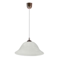 Lampadario a sospensione con filo VERA 1xE27/60W/230V rame/bianco