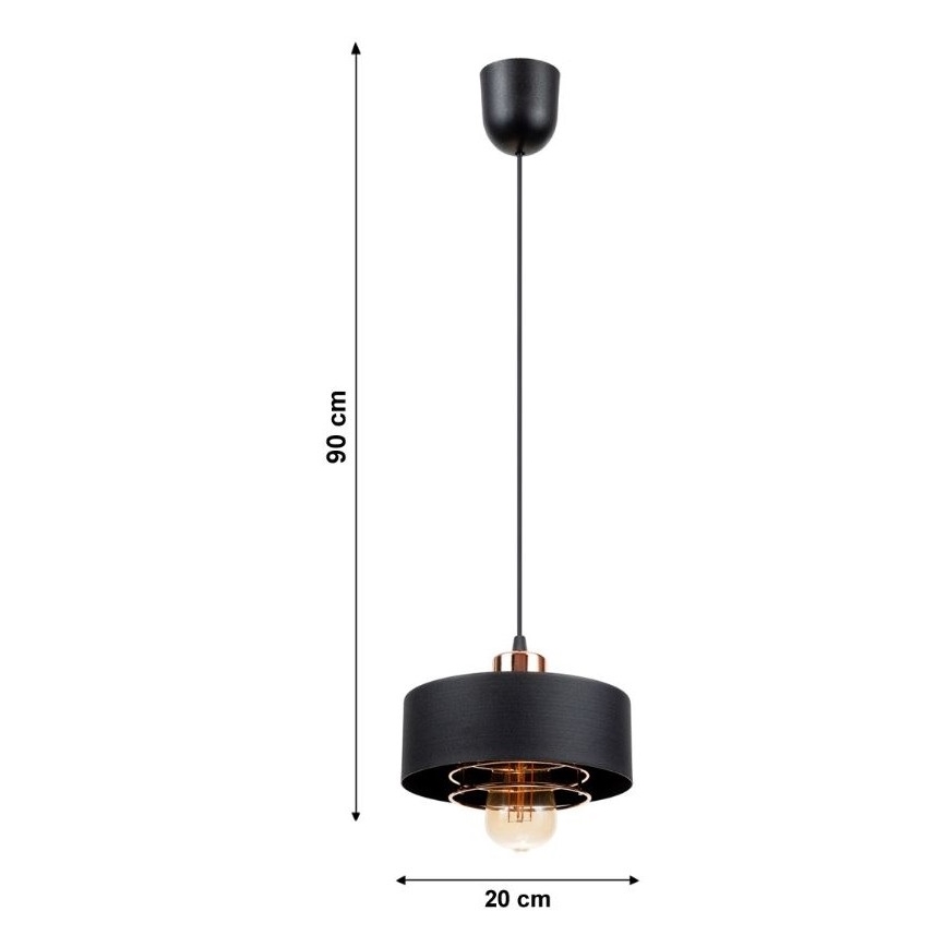 Lampadario a sospensione con filo VEST 1xE27/60W/230V