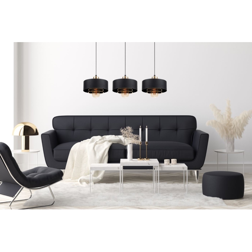 Lampadario a sospensione con filo VEST 3xE27/60W/230V