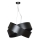 Lampadario a sospensione con filo VIENO 3xE27/15W/230V nero