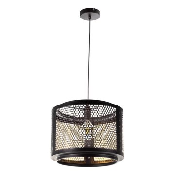 Lampadario a sospensione con filo VITO 1xE27/40W/230V nero