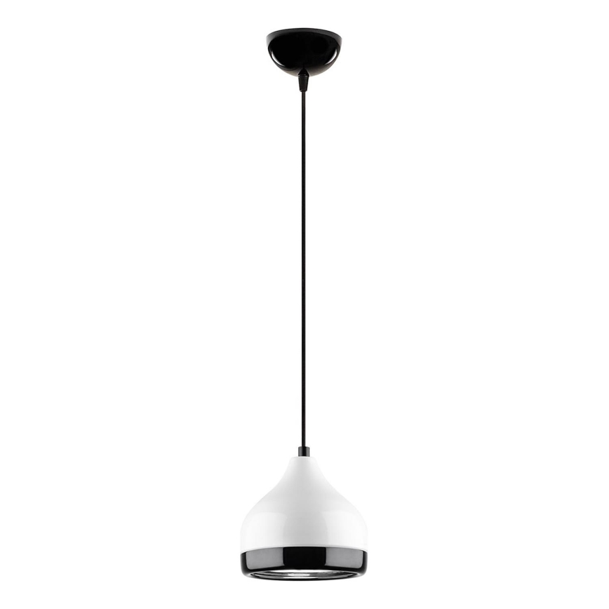 Lampadario a sospensione con filo YILDO 1xE27/40W/230V bianco/nero