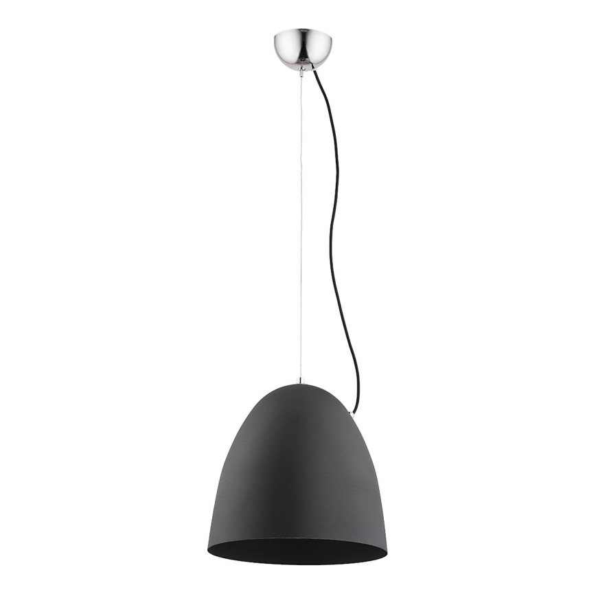Lampadario a sospensione con filo ZETES 1xE27/15W/230V nero