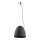 Lampadario a sospensione con filo ZETES 1xE27/15W/230V nero