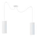 Lampadario a sospensione con filo ZIK 2xE27/40W/230V ragno bianco