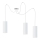 Lampadario a sospensione con filo ZIK 3xE27/40W/230V ragno bianco