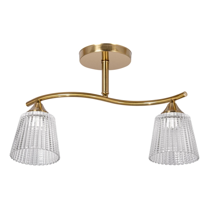 Lampadario a sospensione con supporto rigido 2xE14/60W/230V oro
