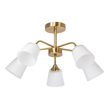 Lampadario a sospensione con supporto rigido 5xE14/60W/230V oro