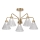 Lampadario a sospensione con supporto rigido 5xE27/60W/230V oro