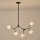 Lampadario a sospensione con supporto rigido 5xG9/15W/230V grigio