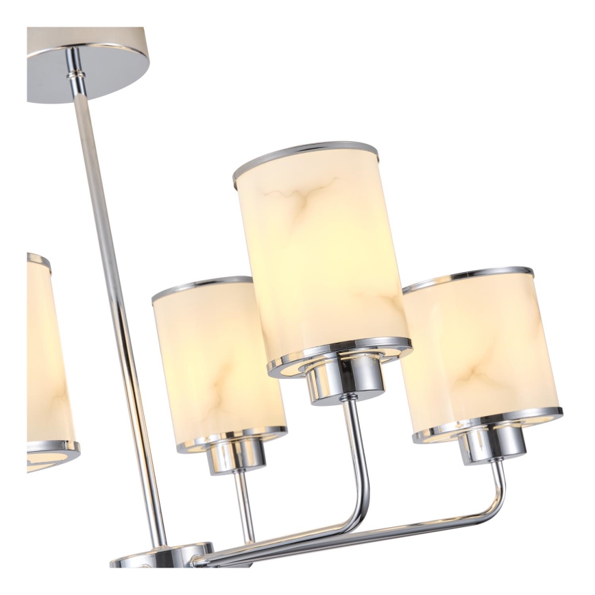 Lampadario a sospensione con supporto rigido 6xE27/60W/230V