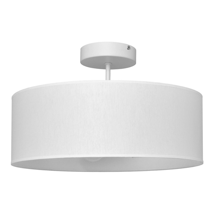 Lampadario a sospensione con supporto rigido ALBA 3xE27/15W/230V bianco