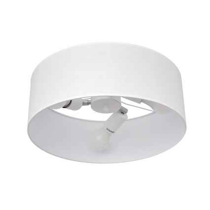 Lampadario a sospensione con supporto rigido ALBA 3xE27/15W/230V bianco