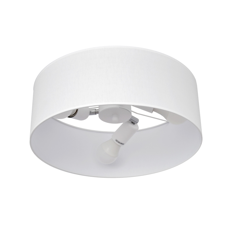 Lampadario a sospensione con supporto rigido ALBA 3xE27/15W/230V bianco