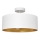 Lampadario a sospensione con supporto rigido ALBA 3xE27/15W/230V bianco/oro