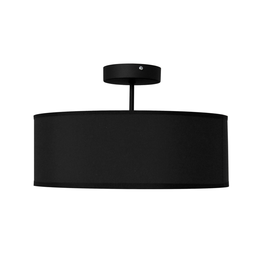 Lampadario a sospensione con supporto rigido ALBA 3xE27/15W/230V nero