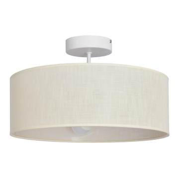 Lampadario a sospensione con supporto rigido ALBA 3xE27/15W/230V panna