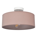 Lampadario a sospensione con supporto rigido ALBA 3xE27/15W/230V rosa