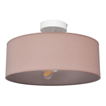 Lampadario a sospensione con supporto rigido ALBA 3xE27/15W/230V rosa