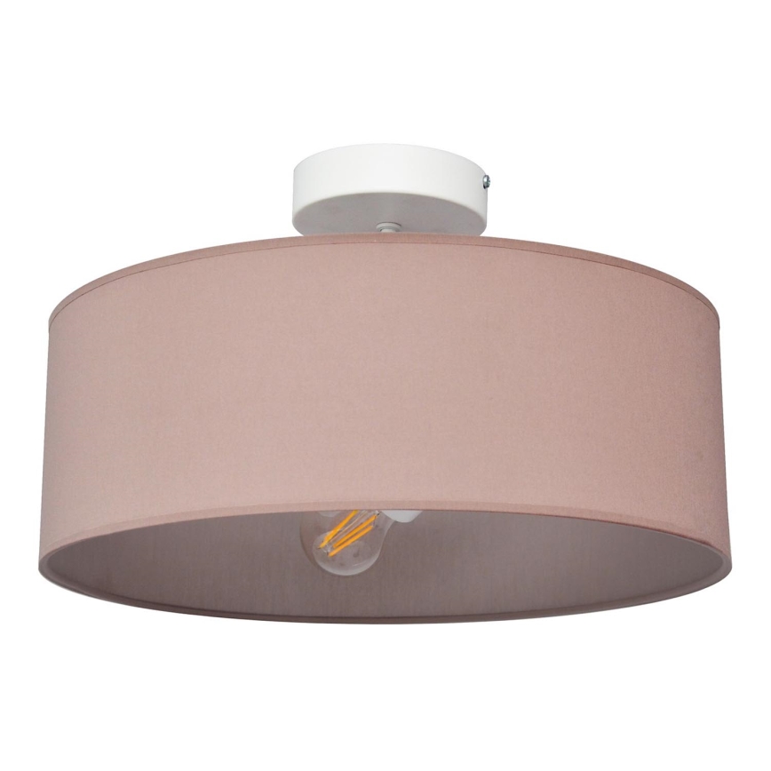 Lampadario a sospensione con supporto rigido ALBA 3xE27/15W/230V rosa